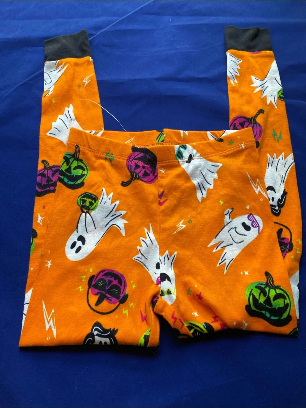 New Hyde & Eek! Halloween Orange Pajama Pants Size Kids 6